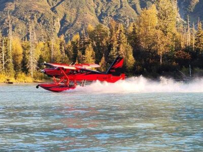 Red Plane Take Off